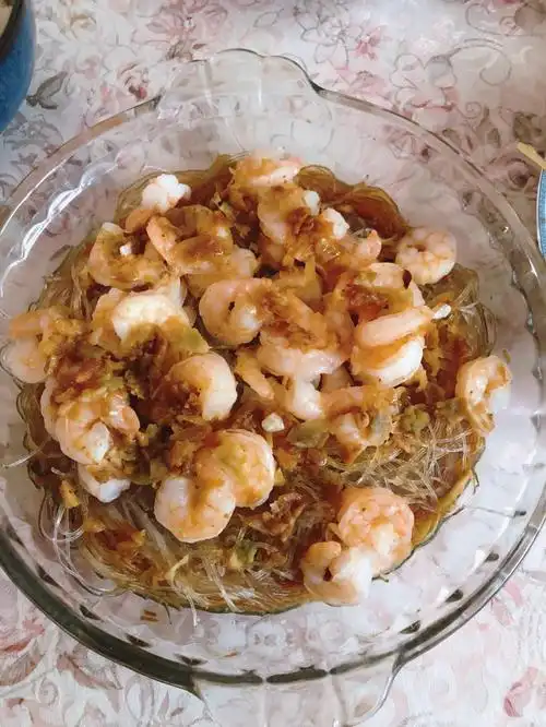 烤箱版的粉丝蒜茸虾仁