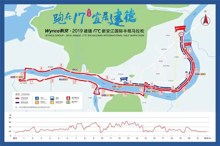 2019建德17℃新安江国际半程马拉松比赛路线