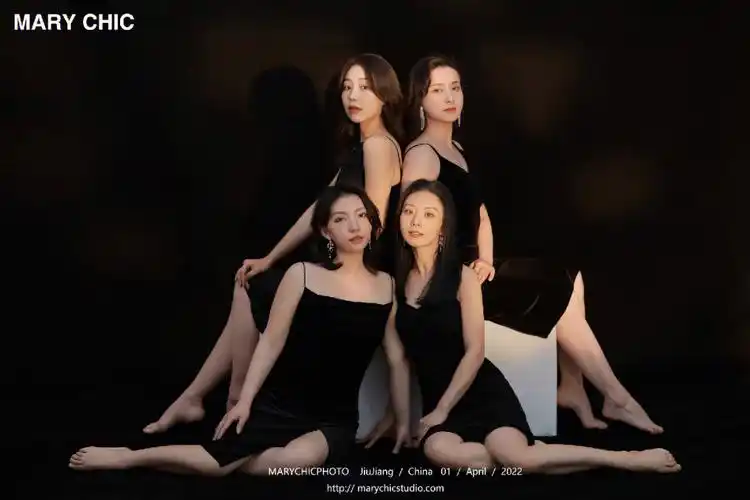 四人闺蜜照marychic摄影
