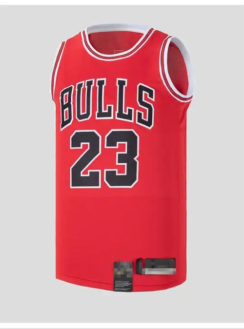 滕讯体育公牛队23号球衣罗斯1号篮球服复古红色热压男女款背心速干jd