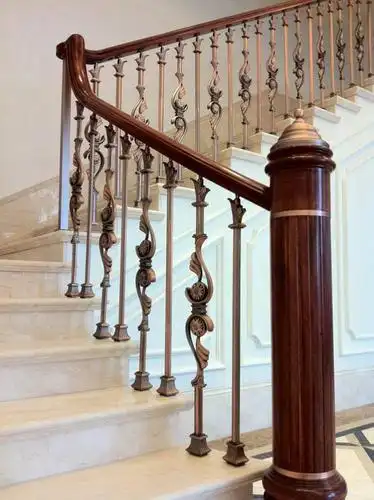 轻奢酒店楼梯扶手护栏厂家
