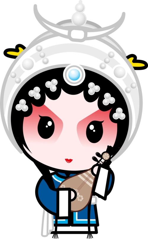 国粹京剧国粹宝贝q版京剧动漫卡通高清大图