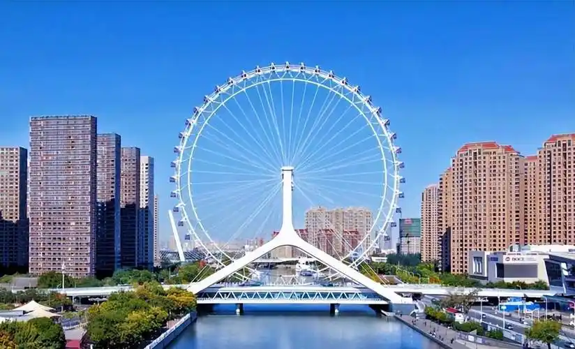 "天津之眼" 世界上唯一一个桥上瞰景摩天轮_观光_座舱_永乐