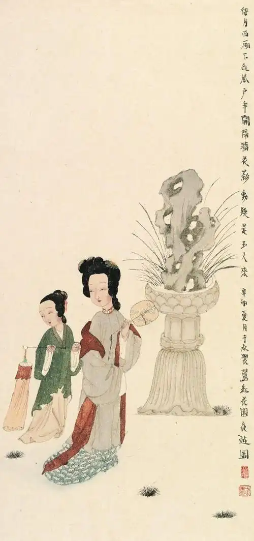 新文人画家于水人物画作品精选欣赏