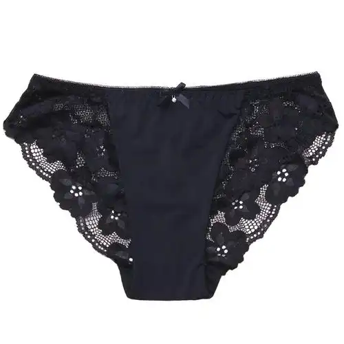 夏季女冰丝款透气低腰纯棉裆无痕性感蕾丝火辣女士超薄三角裤内裤