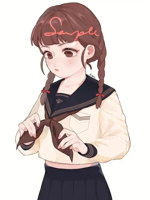 两年前画的水手服双子现在已经算黑历史了