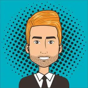 人脸在卡通流行艺术漫画风格照片