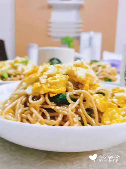 今天早餐吃炒面