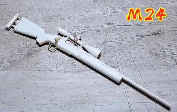 绝地求生木棍做的武器多逼真m24我信了图四如何做到的