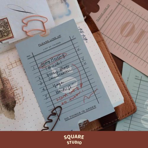 【平方studio】复古车票便签 todolist记事本 百搭手帐手工素材