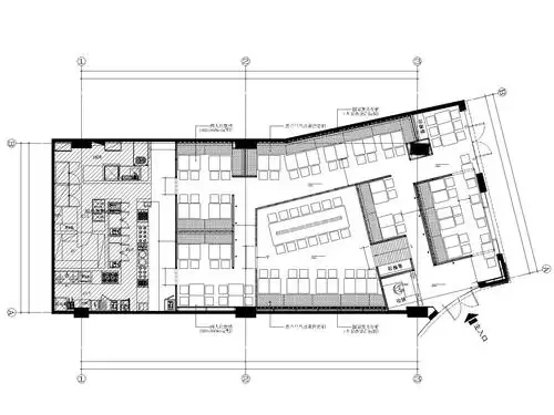 [分享]餐饮空间平面图施工图资料下载