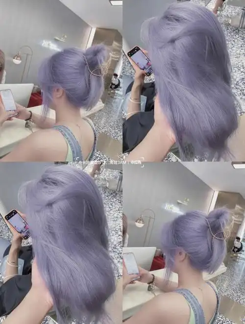 长沙染发73强烈推荐雾霾紫色简直不要太美