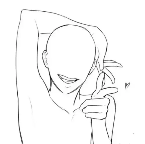 【素材】人体线稿姿势动态素材参考,新手临摹必备 - 哔哩哔哩