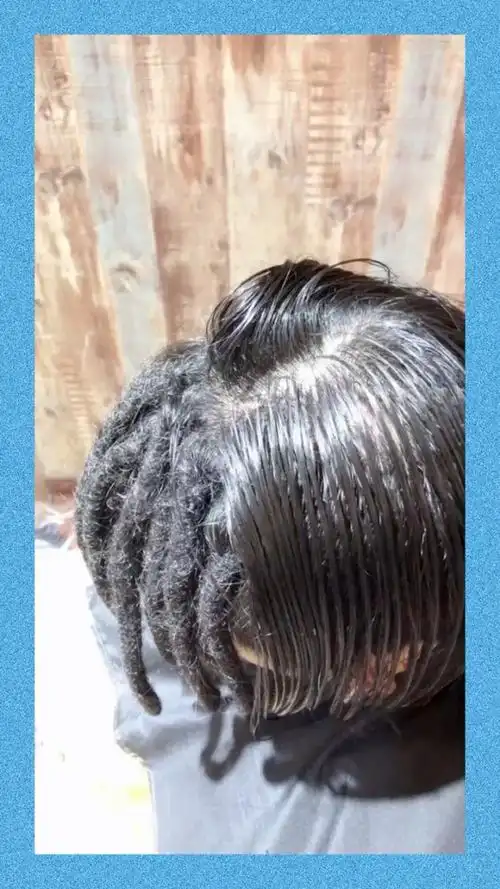 五六个月脏辫拆出来