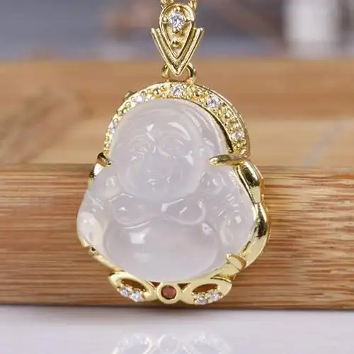 玉佛吊坠女和田玉弥勒佛佛公-特价促销-优惠券领取-价格|多少钱|什么