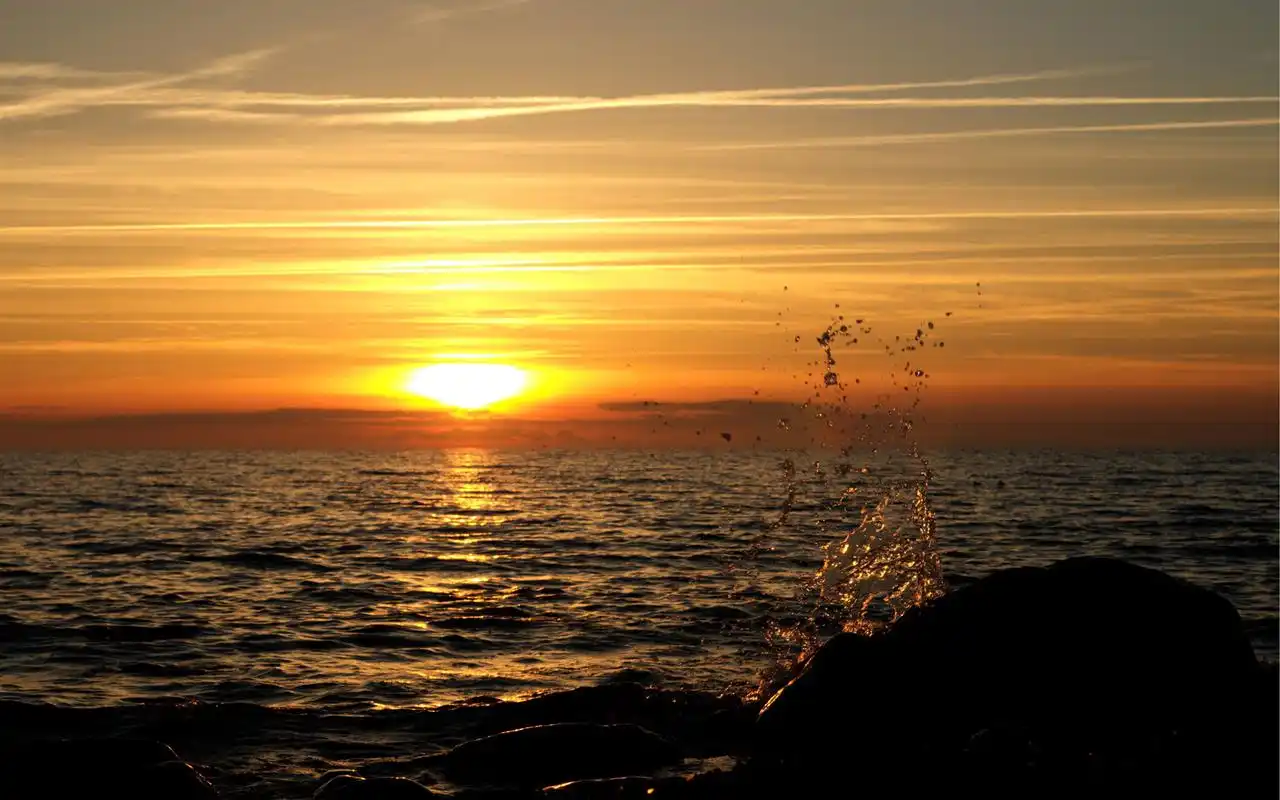 大自然夕阳美景图片桌面壁纸