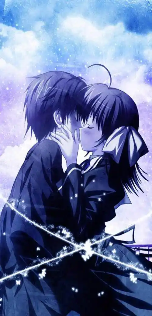 唯美动漫手机壁纸高清情侣cp组合专用手机屏保图片2