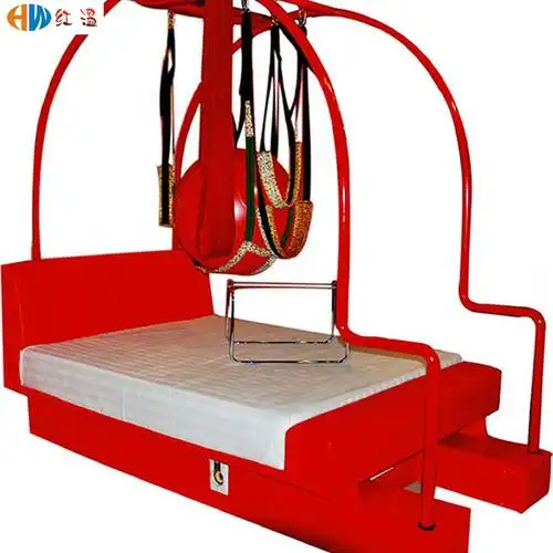 洗浴会所家具电动秋千千红情趣床民宿床多功能皮艺床