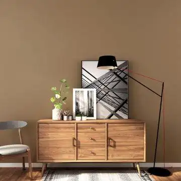 【深咖啡色】褐色棕色深咖啡色墙纸客厅卧室无纺布现代简约色素色背景