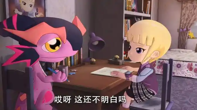 斗龙战士:索里和百诺一起做作业,索里把百诺作业本弄乱,无奈!