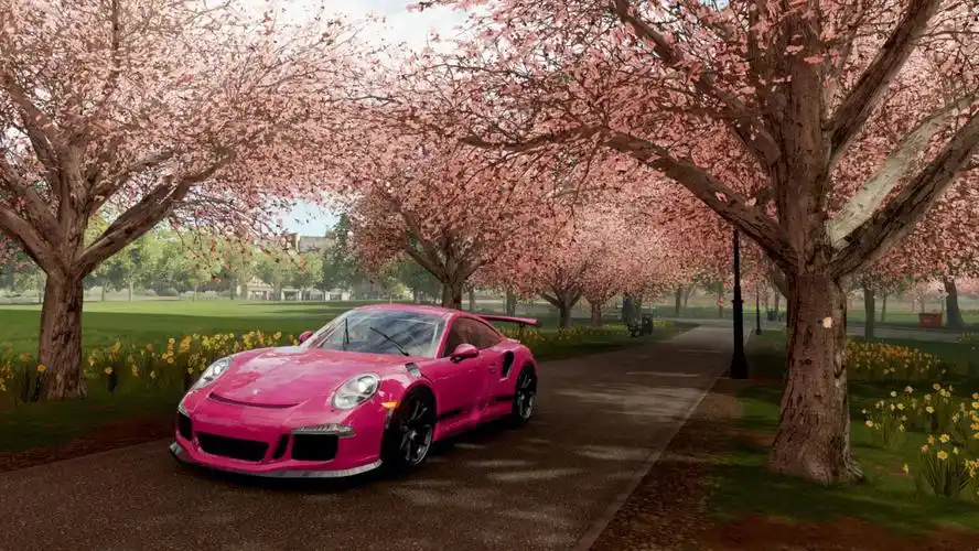 打卡地平线4最美风景之爱丁堡樱花大道