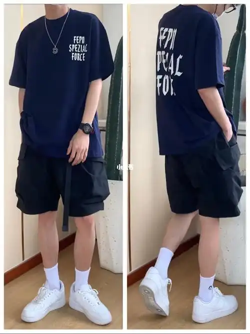 夏季男友穿搭天花板干净帅气男生显高穿搭