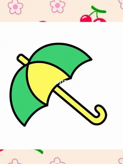 关于像伞的物体的简笔画图形创意