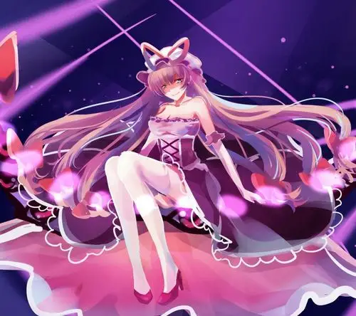 动漫少女图片紫发,求多张,谢谢!