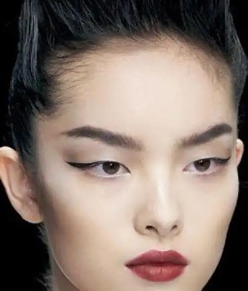 古代面相学中双眼皮的凤眼是双凤眼,单眼皮或者内双的才是丹凤眼,眼尾