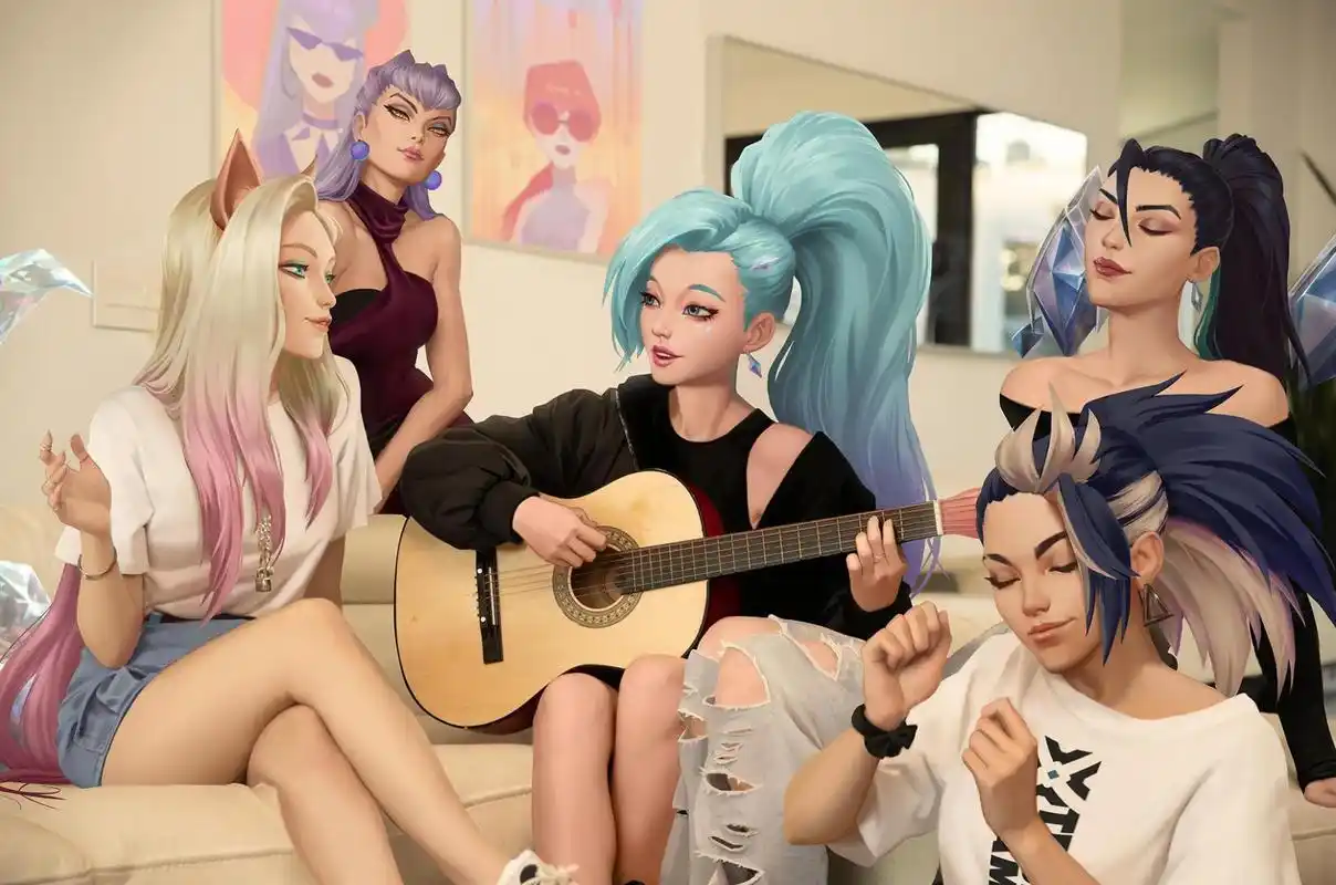 拳头早期大有将k/da制作成虚拟女团的节奏,萨勒芬妮和阿狸都是重要