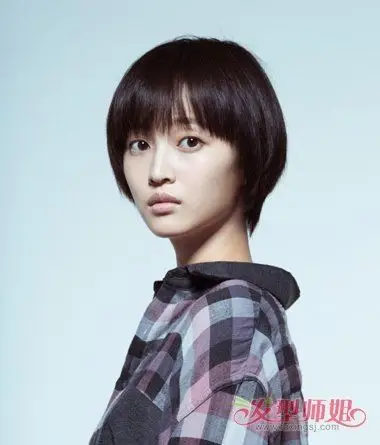 虞朗碎发刘海苹果头发型