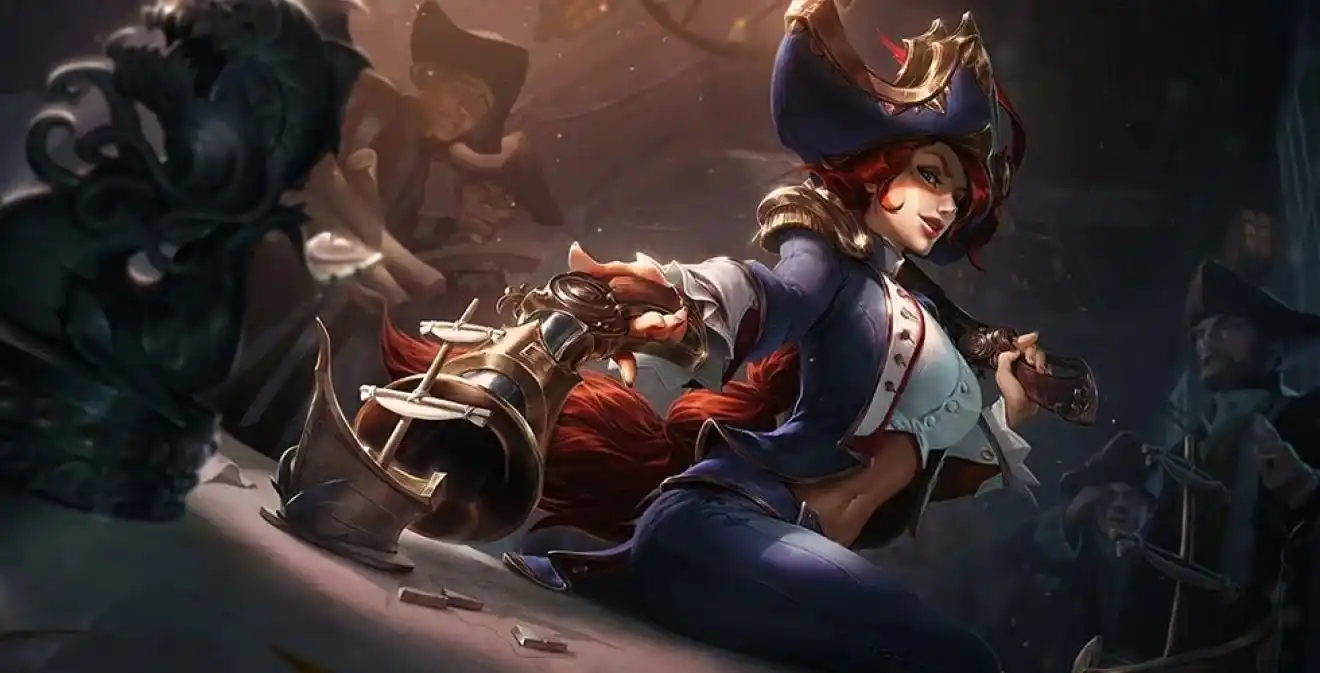 英雄联盟厄运小姐新版原画壁纸,无水印喜欢自取吧