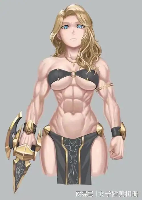 不同画风腹肌超漂亮的漫画筋肉娘!遇见美好内容就要多分享!_网易订阅