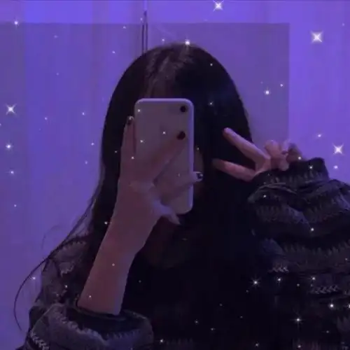 治愈系滤镜遮脸女生头像