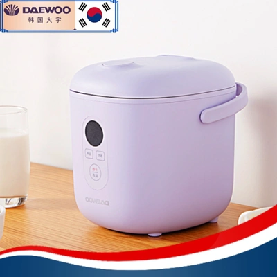 韩国daewoo大宇fb12智能迷你电饭煲小型多功能电饭锅煲香芋紫色