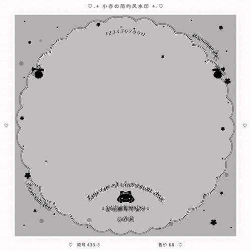 『简约头像框』可爱大耳狗花边框少女风qq定制头像防盗美化水印