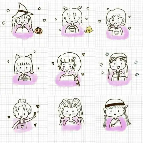 ins风少女心简笔画