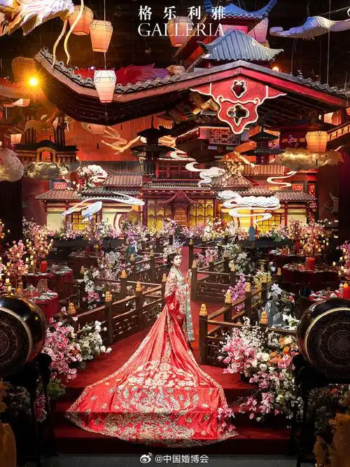 格乐利雅galleria艺术中心官方沉浸式体验唐制中式婚礼,缔造你的光耀