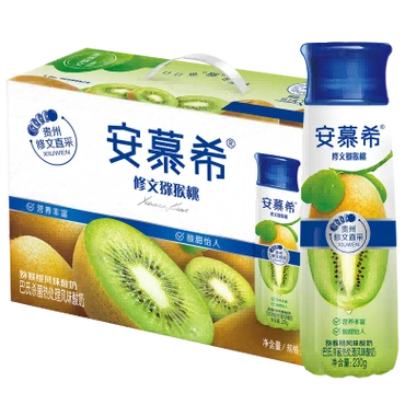 伊利安慕希修文猕猴桃奶昔风味酸奶230g10瓶箱礼盒装王鹤棣同款