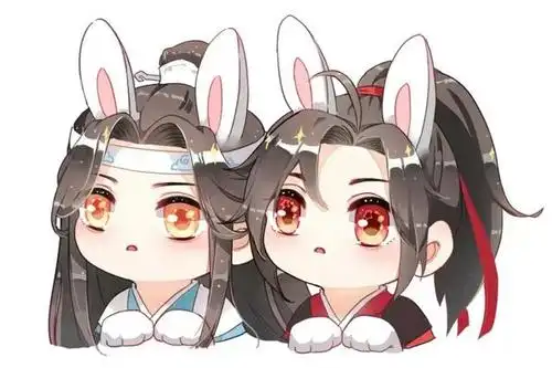 魔道祖师q版忘羡:狐狸羡羡太可爱,汪叽坐姿乖巧是为何?