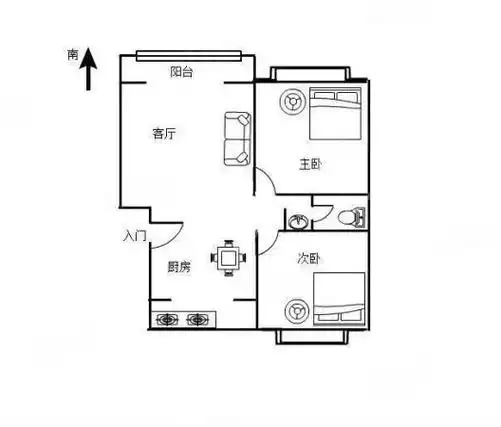 铁合金怡芳苑小区二期电梯2楼80平64万3房