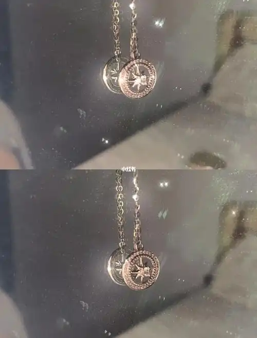 一眼爱78六芒星铂金项链