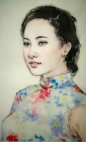 画家李一风老师水墨人物画