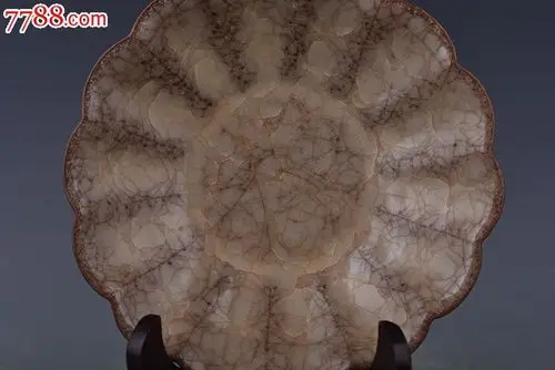 宋官窑冰裂纹盘14*17