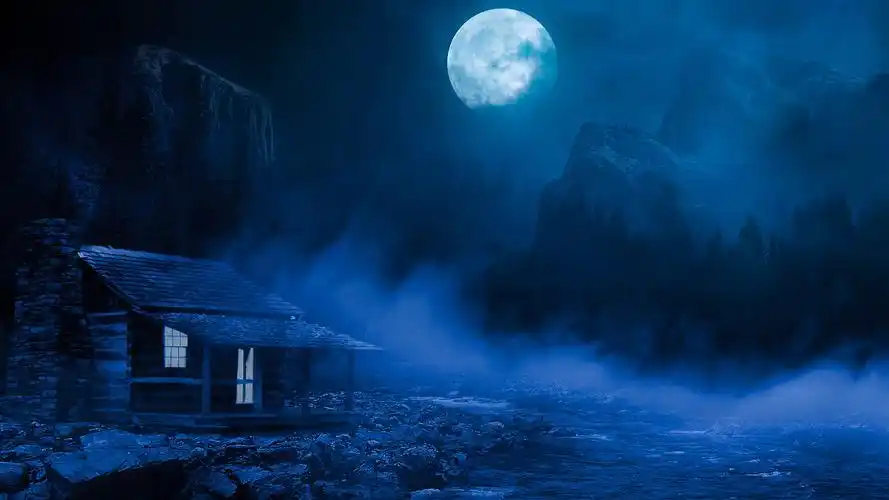 迷人的月亮出来了