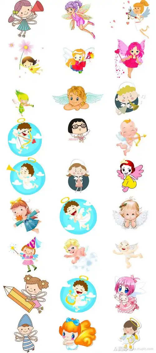 可爱卡通天使免抠透明素材png图片