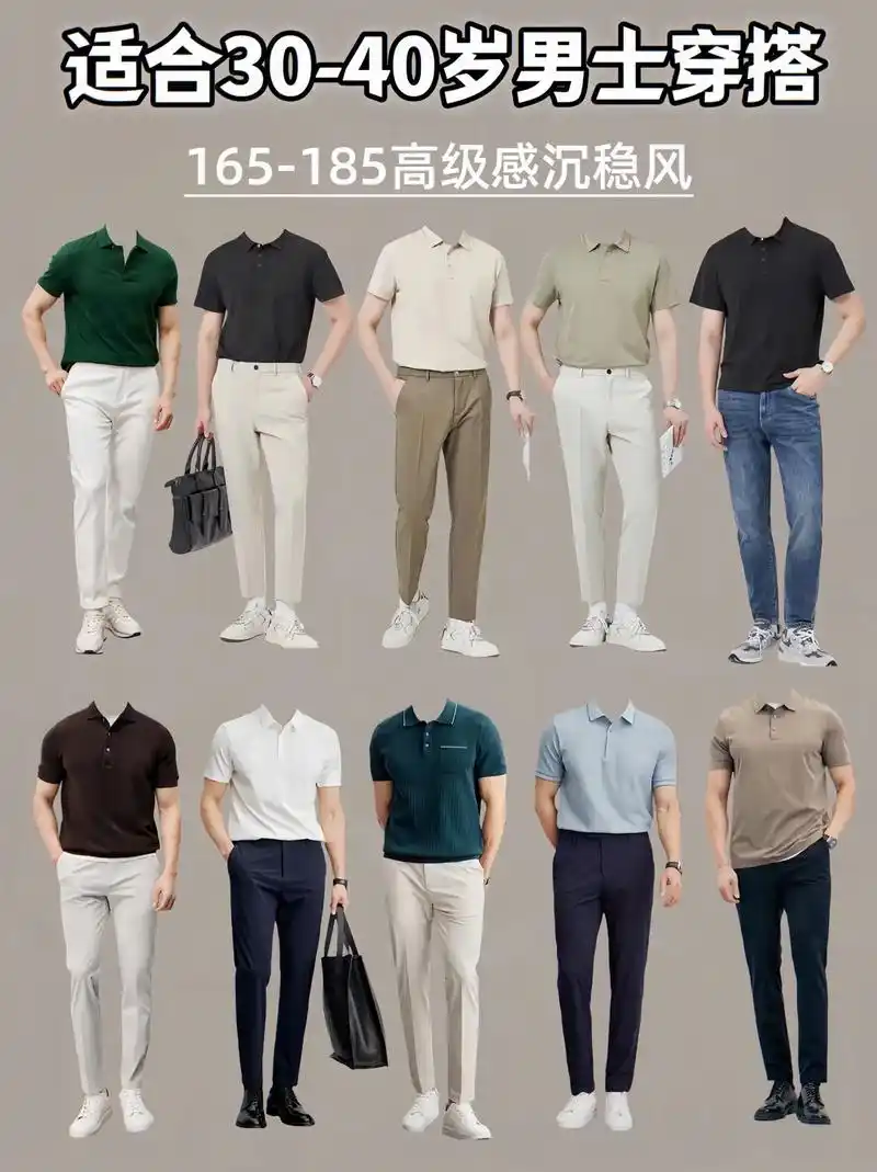 适合30-40岁男士夏日高级感穿搭