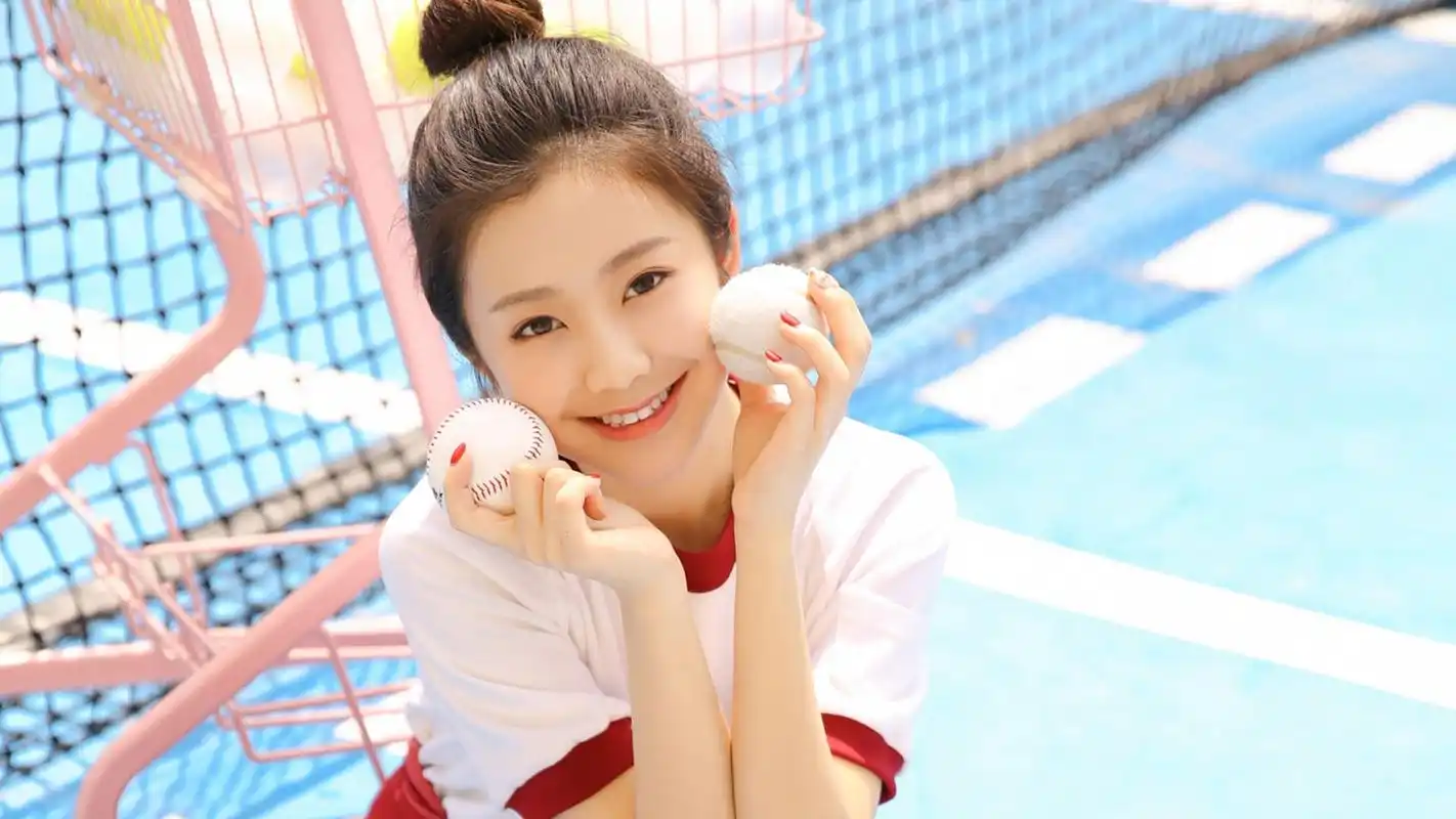 清纯 丸子头美女 学生妹 可爱 美女模特壁纸【1】