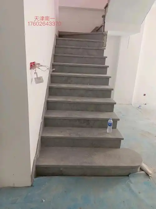 天津南一石材月光灰大理石楼梯踏步台阶厂家
