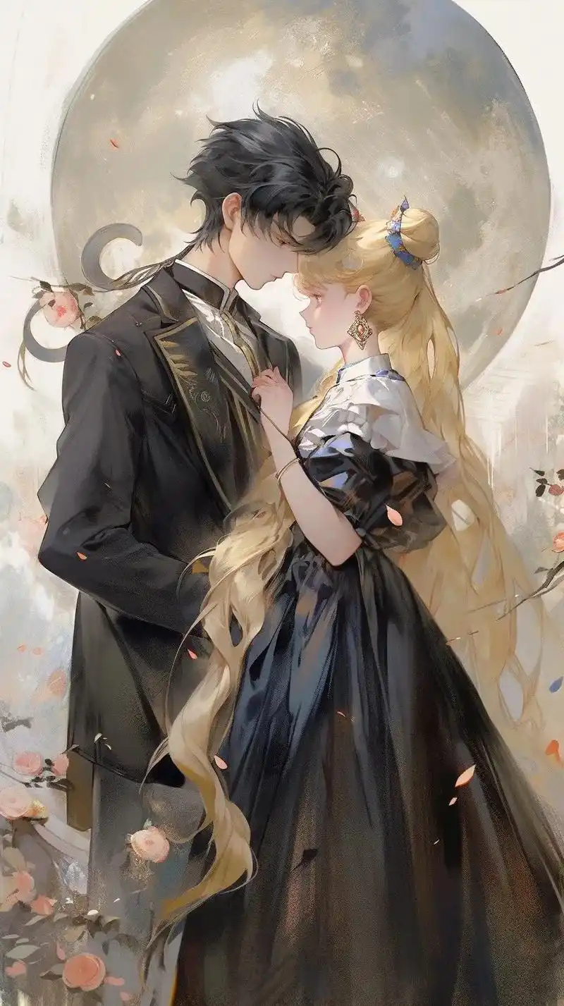 国风美少女情侣壁纸#美少女战士 #动漫美图  #国风壁纸 # - 抖音